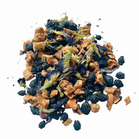 Blueberry Pea Flower Fruit- 60G-Grand River Tea Private Blend-TeaHome Of Yaupon Canada