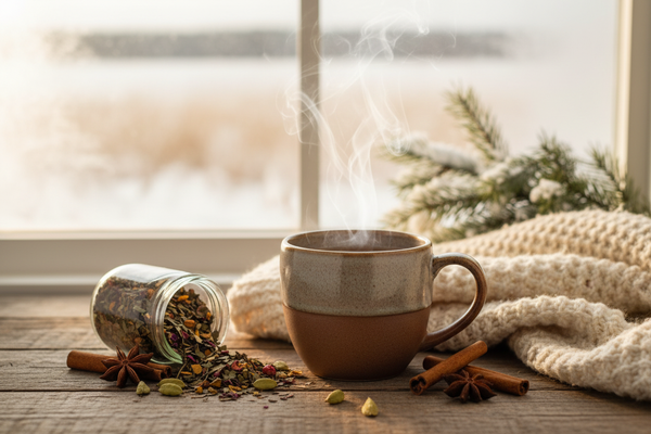Winter Prairie Chai Lifestyle Photo
